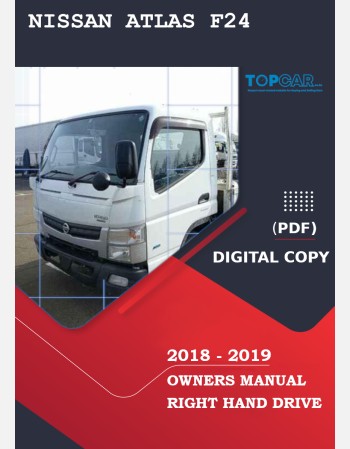 nissan atlas f24 2018-2019 owners manual in english
